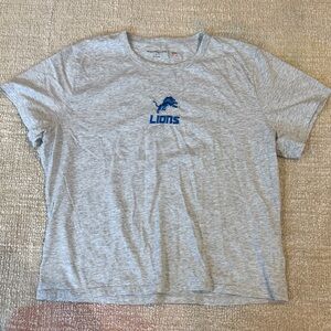 Abercrombie & Fitch Gray T-Shirt with Blue Lions Logo